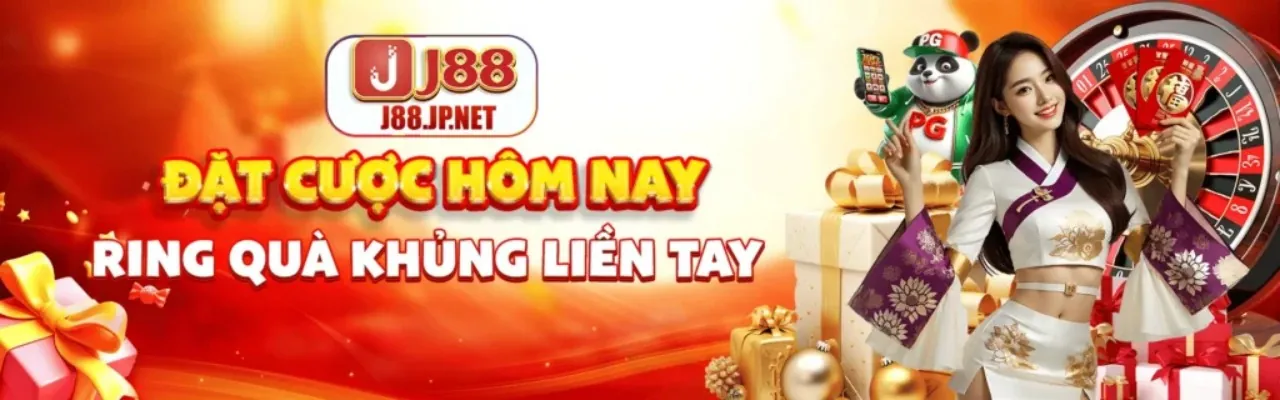 Banner chính thức jjun88 2026 với ưu đãi đăng nhập tặng 188K